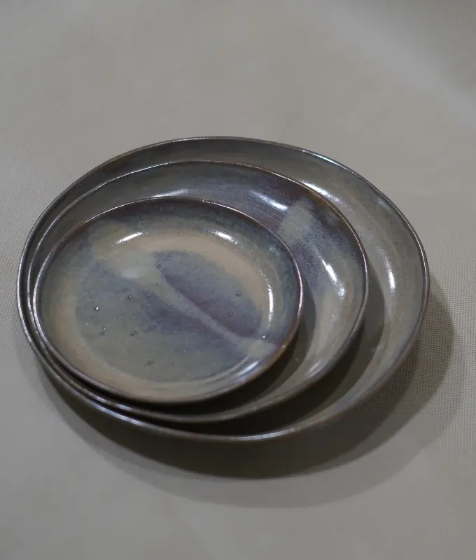 Handcrafted Ceramic Plate Set Code CMDSET102