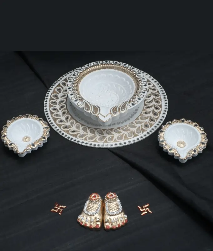 Handcrafted Diwali Pooja Decor Set Code CMDYA101