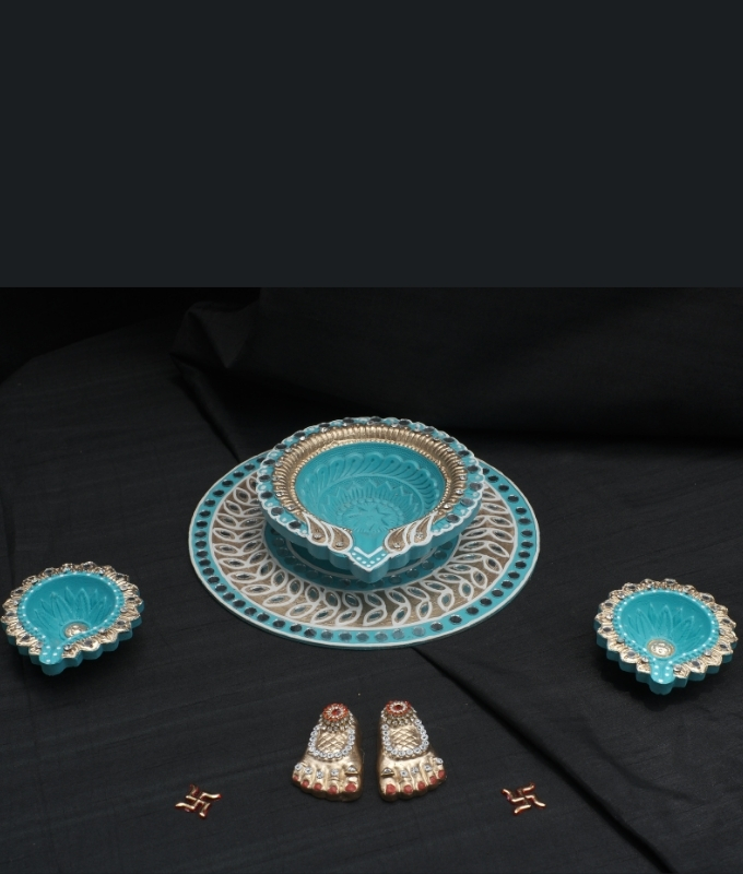 Diwali Pooja Diya Decor Set Code CMDYA104