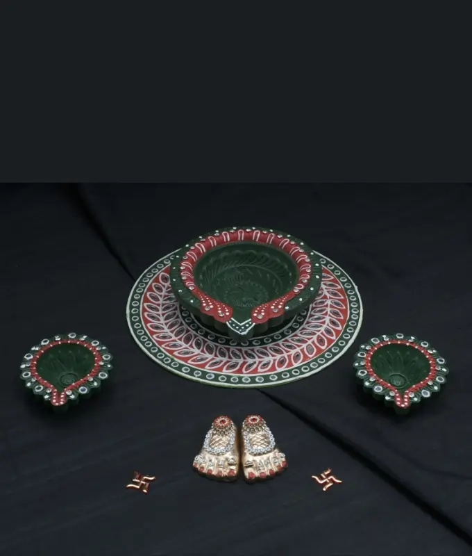 Diwali Pooja Diya Decor SetCode CMDYA103