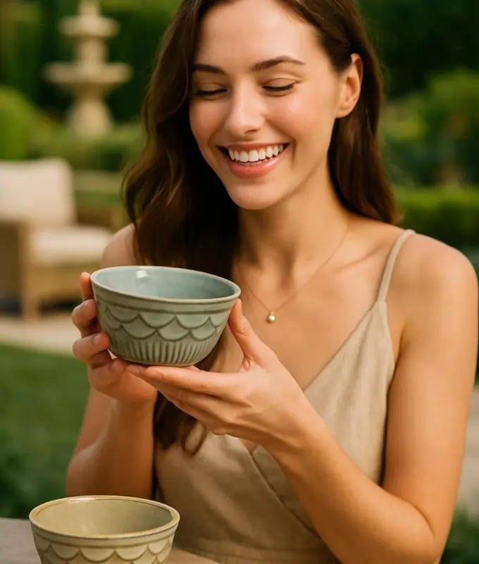 Handcrafted Ceramic Bowl Code CMB103