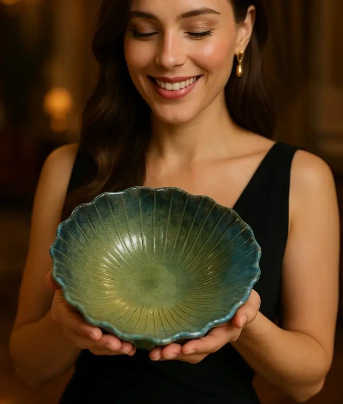 Handcrafted Ceramic Serving Bowl Code CMB102