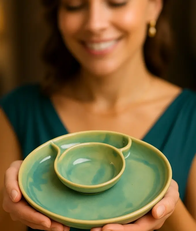 Handcrafted Ceramic Serving Bowl Code CMDBL107