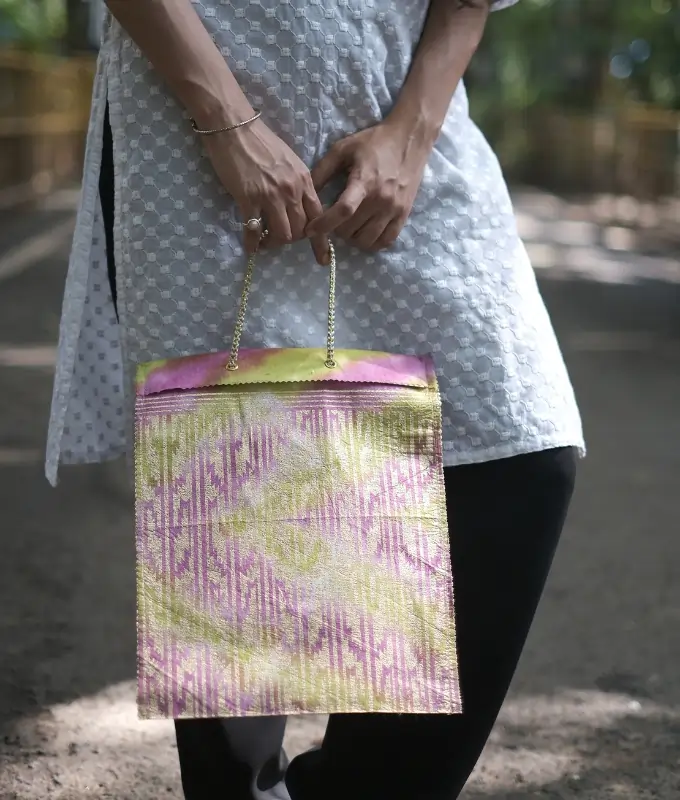 Handmade Designer Gift Bag – Pastel Print Code G91GB108