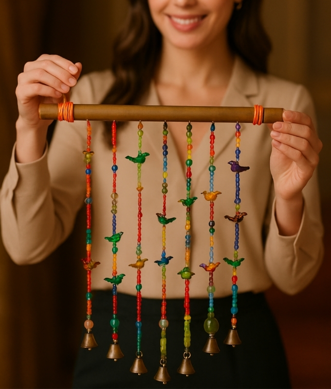 Handmade Beaded Hanging Art Code AD101