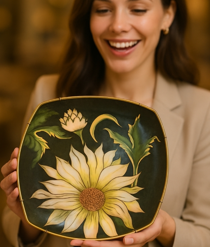 Painted Plate Art Code DP101