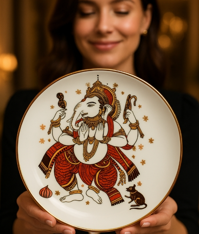 Painted Plate Art Code DP104