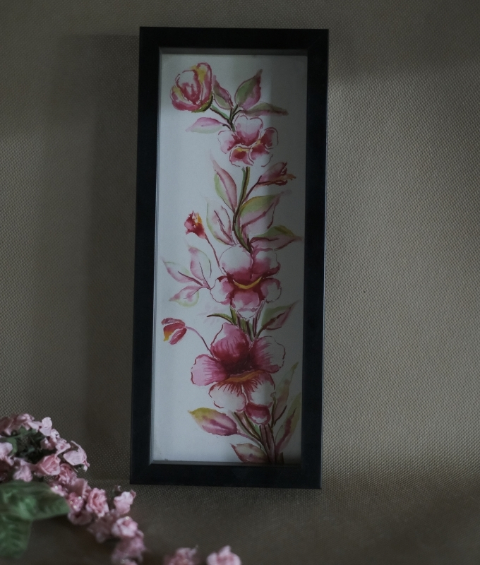 Floral Vertical Art Serving Tray Code TAT108 Tray
