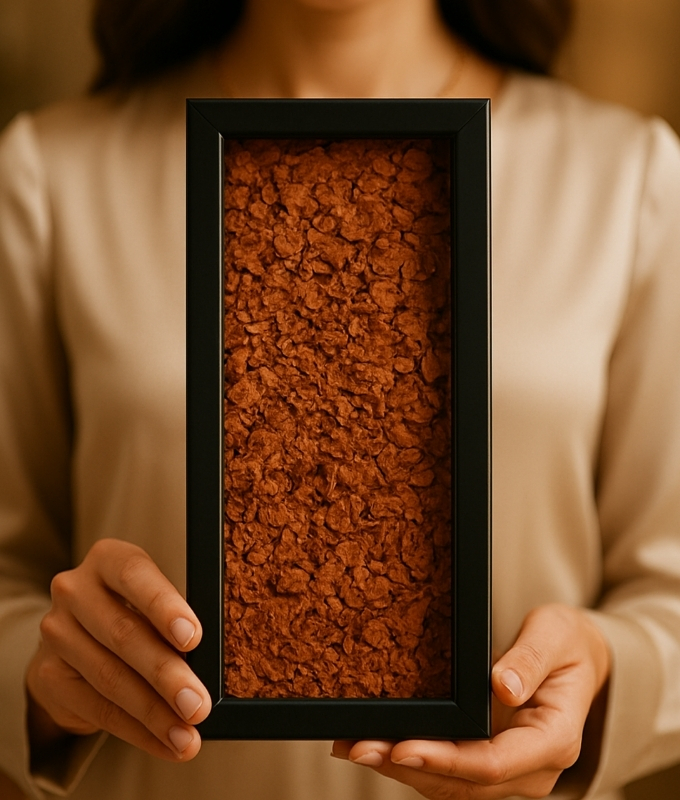 Rustic Texture Art Serving Tray Code TAT104