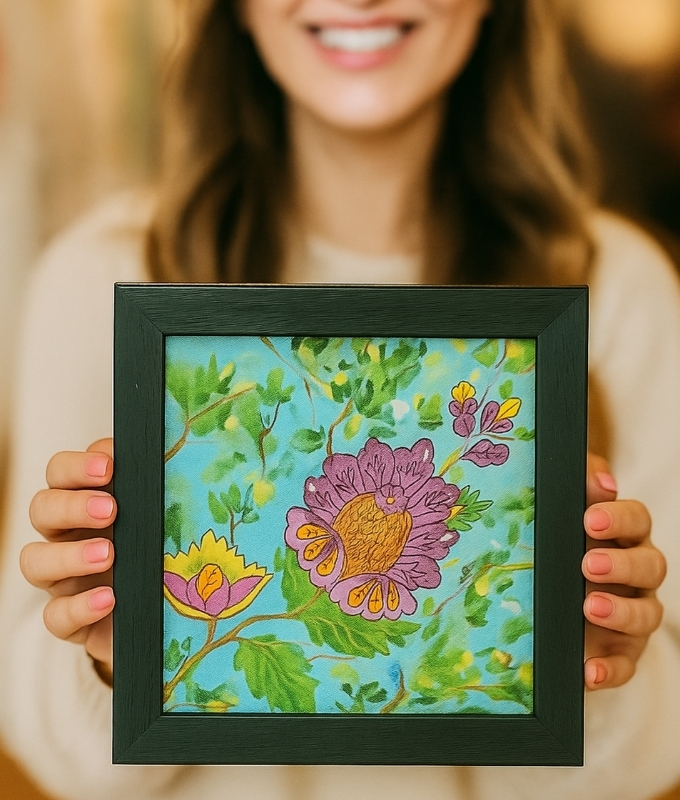 Floral Frame Art Code PT104
