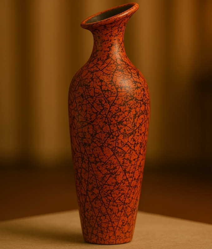 Rustic Red Textured Vase Code CMDI1018